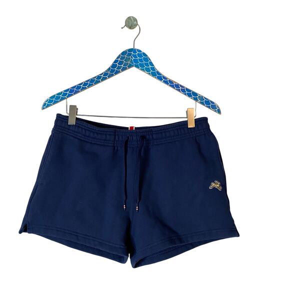 Tracksmith Pants - TRACKSMITH Women's Trackhouse Navy Blue Sweatshorts Fleece Athleisure Small